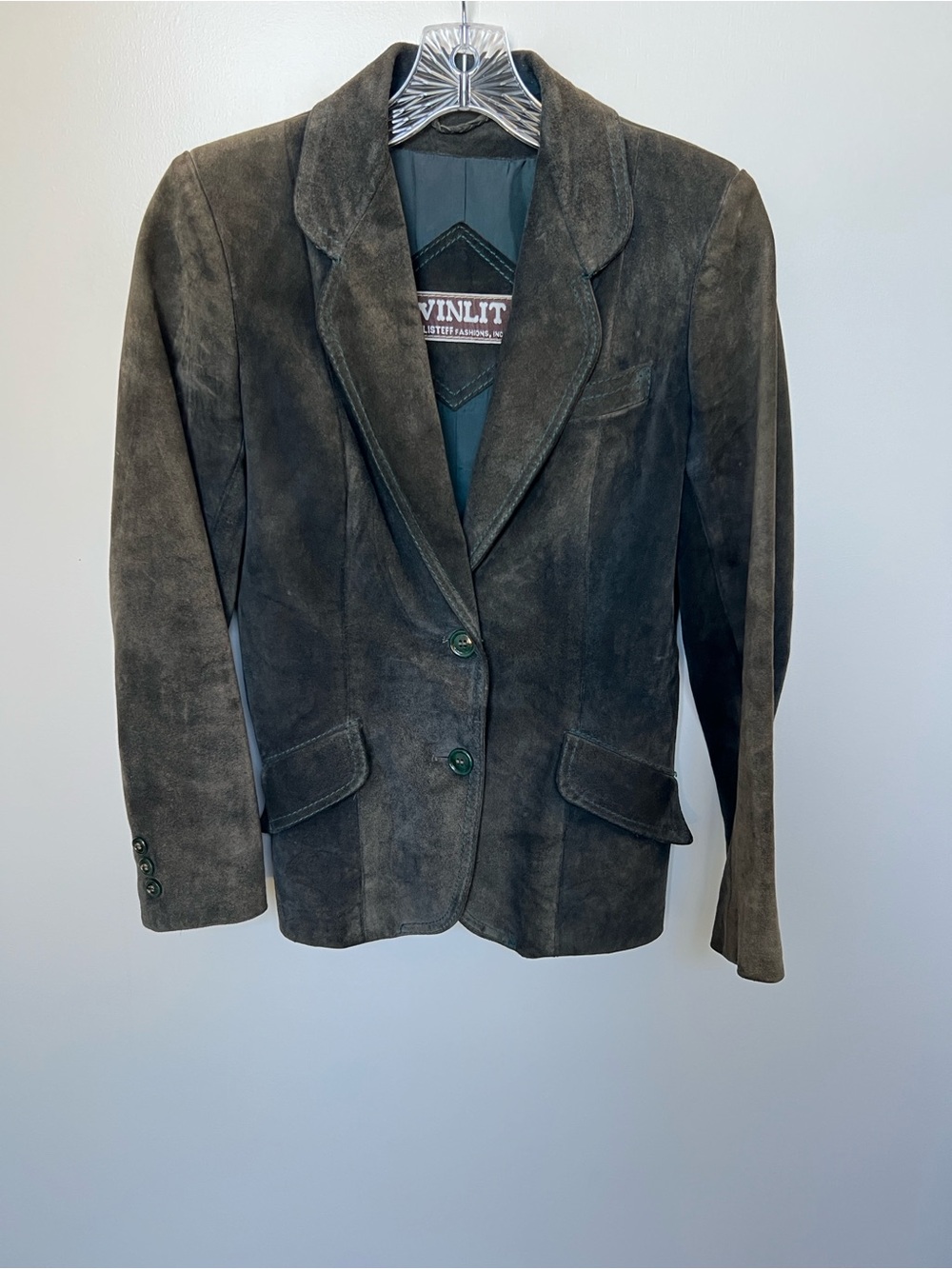 Winlit vintage women’s suede jacket size large